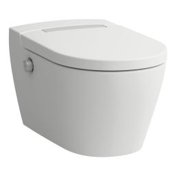 Laufen Cleanet Auria toaleta myjąca wisząca bez kołnierza ze spłukiwaniem wirowym biała H8208417570001
