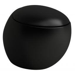 Laufen Il Bagno Alessi miska WC wisząca bez kołnierza czarny mat H8209717160001