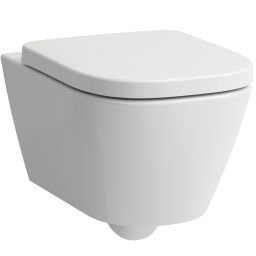 Laufen Meda zestaw miska z deską wisząca bez kołnierza biały H8661100000001