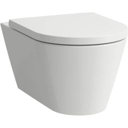 Laufen Kartell zestaw miska z deską wisząca bez kołnierza biały połysk H8663310000001