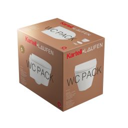 Laufen Kartell zestaw miska z deską wisząca biały H8663330000001