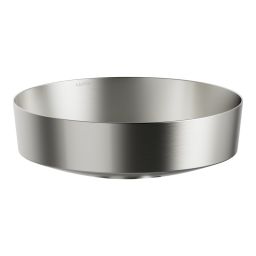 Laufen Rivo umywalka 40x40 cm okrągła nablatowa tytan szczotkowany H512RO41541121