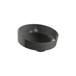 Laufen Tendo umywalka 40x40 cm okrągła nablatowa ciemne żelazo H512TE40191121