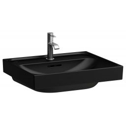 Laufen Meda umywalka 55x46 cm prostokątna ścienna-meblowa czarny mat H8101127161041