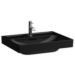 Laufen Meda umywalka 60x46 cm prostokątna ścienna-meblowa czarny mat H8101137161091