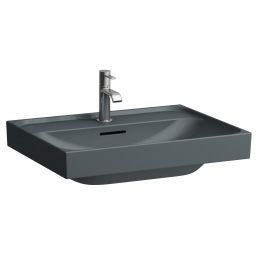 Laufen Meda umywalka 60x46 cm prostokątna ścienna-meblowa grafit mat H8101137581041