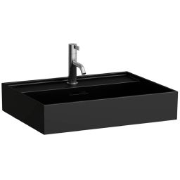 Laufen Kartell umywalka 60x46 cm prostokątna meblowa czarny mat H8103337161041