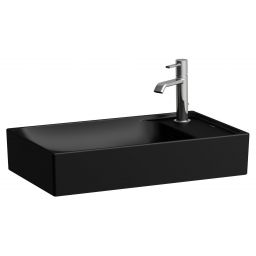Laufen Meda umywalka 60x35 cm prostokątna nablatowa czarny mat H8121137161121