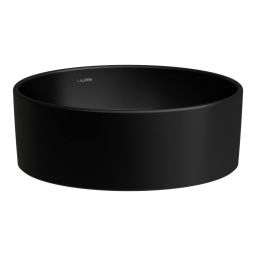 Laufen Savoy umywalka 38x38 cm okrągła nablatowa czarny mat H8129417161121