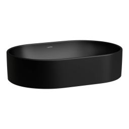 Laufen Savoy umywalka 55x38 cm owalna nablatowa czarny mat H8129447161091