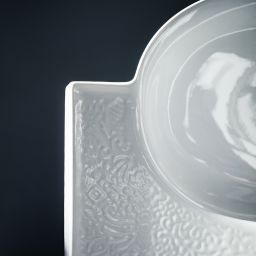 Laufen The New Classic umywalka 60x48 cm półokrągła biała z wzorem Bohemian H813853R011081