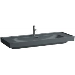 Laufen Meda umywalka 120x46 cm prostokątna ścienna-meblowa grafit mat H8141117581091