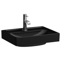 Laufen Meda umywalka 45x35 cm prostokątna ścienna-meblowa czarny mat H8151117161041