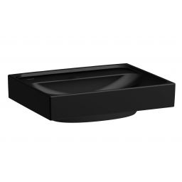 Laufen Meda umywalka 45x35 cm prostokątna ścienna-meblowa czarny mat H8151117161091