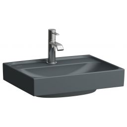 Laufen Meda umywalka 45x35 cm prostokątna ścienna-meblowa grafit mat H8151117581041