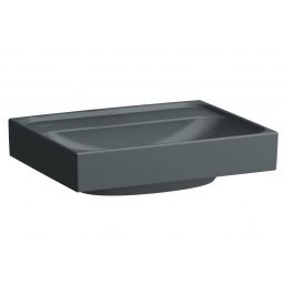Laufen Meda umywalka 45x35 cm prostokątna ścienna-meblowa grafit mat H8151117581091