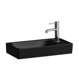 Laufen Meda umywalka 46x23,5 cm prostokątna ścienna-meblowa czarny mat H8151137161141