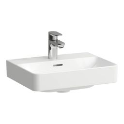 Laufen Pro X umywalka 45x34 cm prostokątna ścienna-meblowa biała H8158610001041