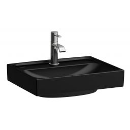 Laufen Meda umywalka 45x35 cm prostokątna ścienna czarny mat H8161117161041