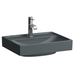 Laufen Meda umywalka 45x35 cm prostokątna ścienna grafit mat H8161117581041
