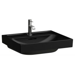 Laufen Meda umywalka 55x46 cm prostokątna ścienna czarny mat H8161127161041