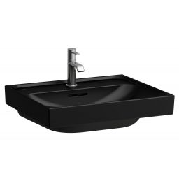 Laufen Meda umywalka 55x46 cm prostokątna ścienna czarny mat H8161127161091