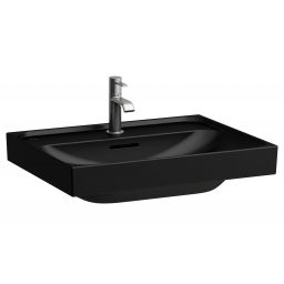 Laufen Meda umywalka 60x46 cm prostokątna ścienna czarny mat H8161137161041