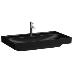 Laufen Meda umywalka 80x46 cm prostokątna ścienna czarny mat H8161177161091