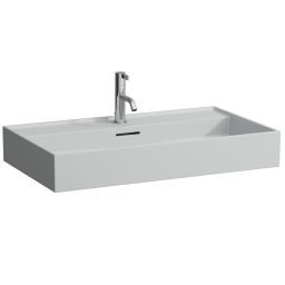Laufen Kartell umywalka 80x46 cm prostokątna ścienna szary mat H8163367591041