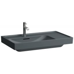 Laufen Meda umywalka 80x46 cm prostokątna ścienna-meblowa grafit mat H8171167581041