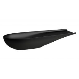 Laufen Il Bagno Alessi umywalka 100x38 cm owalna nablatowa czarna H8189747161121