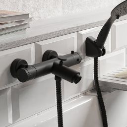 Laveo Termico bateria prysznicowa ścienna termostatyczna chrom BAT04TD