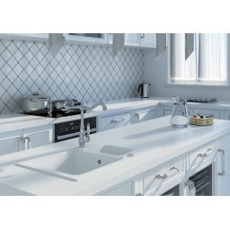 Laveo Evora bateria kuchenna stojąca w stylu retro chrom BAE065D