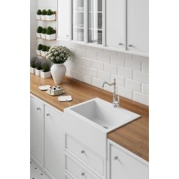 Laveo Evora bateria kuchenna stojąca w stylu retro chrom BAE065D