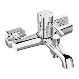 Laveo Pola bateria wannowo-prysznicowa ścienna chrom BAP010D