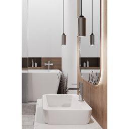 Laveo Pola bateria umywalkowa stojąca chrom BAP022D