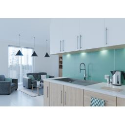 Laveo Pola bateria kuchenna stojąca czarny/złoty BAPG78D