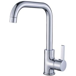 Laveo Lena bateria kuchenna stojąca z wylewką L chrom BKU065D