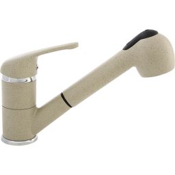 Laveo Daga bateria kuchenna stojąca z wyciąganą wylewką beż BLG469D