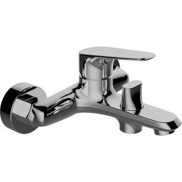 Laveo Rondo bateria wannowo-prysznicowa ścienna chrom BLX010D