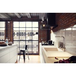 Laveo Luna bateria kuchenna stojąca z wyciąganą wylewką chrom BLZ069D