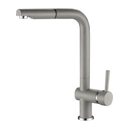 Laveo Luna bateria kuchenna stojąca z wyciąganą wylewką szara BLZ969D