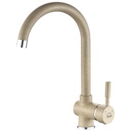 Laveo Lete bateria kuchenna stojąca z wylewką U beż BQX468D