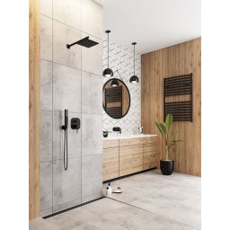 Laveo Pola zestaw prysznicowy podtynkowy z deszczownicą złoty BAPG01P