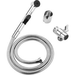 Laveo Fen zestaw słuchawki bidetowej chrom NAF01PD