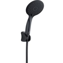 Laveo Fino zestaw prysznicowy ścienny czarny NLF70AD