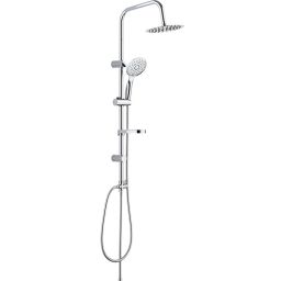 Laveo Fino zestaw prysznicowy ścienny z deszczownicą chrom PL220OX