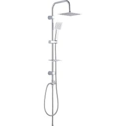 Laveo Drop zestaw prysznicowy ścienny z deszczownicą chrom PL500KX