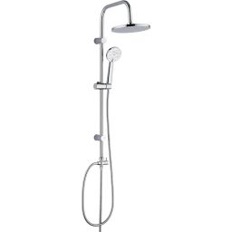 Laveo Leste zestaw prysznicowy ścienny z deszczownicą chrom PLL20OX