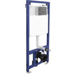 Laveo Akan stelaż podtynkowy do WC z przyciskiem grafit VSA958V